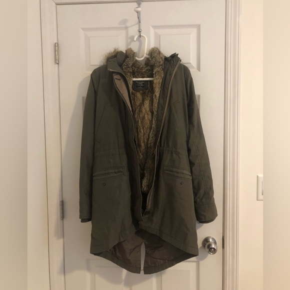 A&F 3-in-1 Water Resistant Women’s Parka (Military Green, Size Small) - Picture 1 of 7